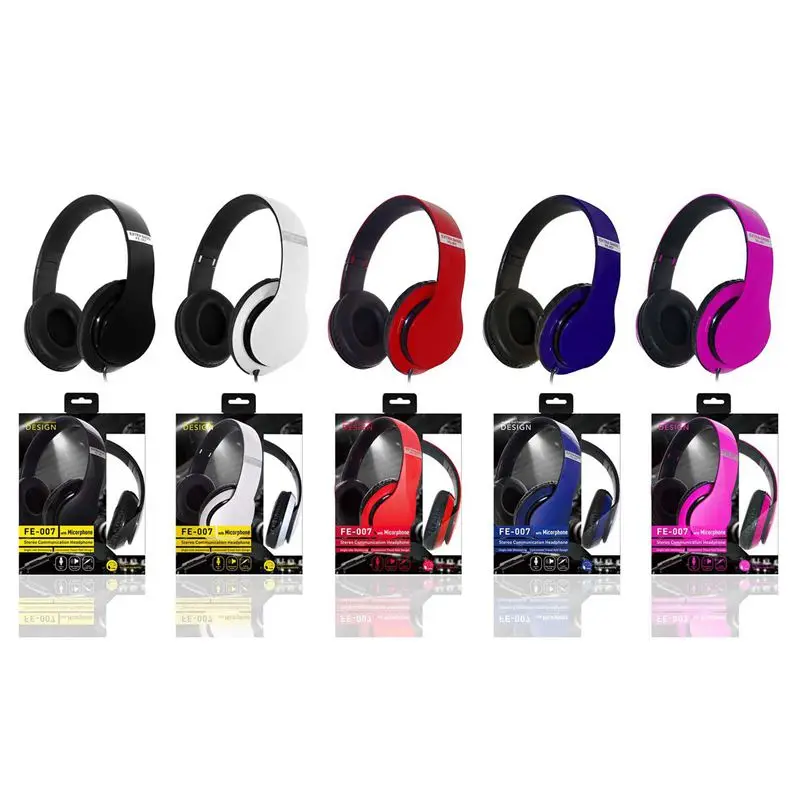 Kubite активное шумоподавление проводные наушники с микрофоном Экстра бас