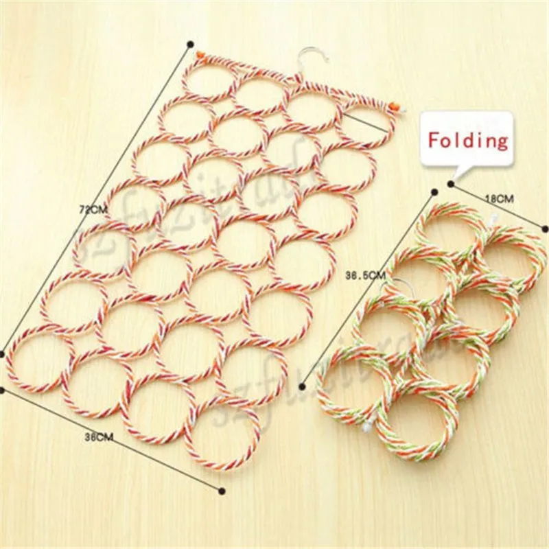 

9/12/16/28 Holes Scarf Hanger Multi Scarves Display Hang Ties Belt Organize Circle Storage Holder Clothes hanger