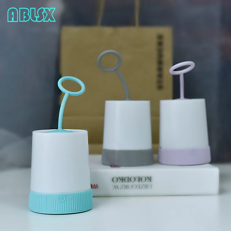 3D Cylindrical Night Light For Children Beside Little Chandelier Bedroom Luminaire White Color Christmas Xmas Nightlights | Освещение