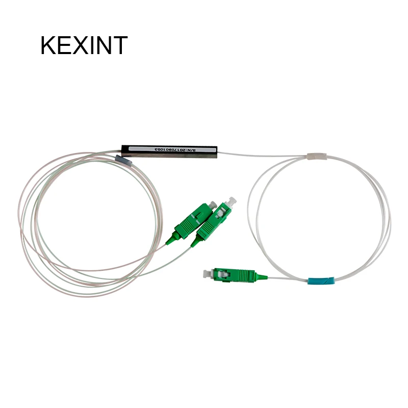 KEXINT Fiber Optic PLC Splitter 1*2 Mini Module 0.9 1m With Connector SC/APC / 50Pieces Wholesale | Мобильные телефоны и