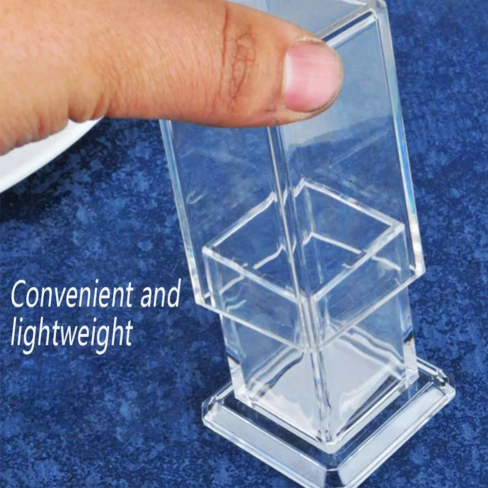 Прозрачный акриловый квадратный держатель для зубочистки Диспенсер Коробка