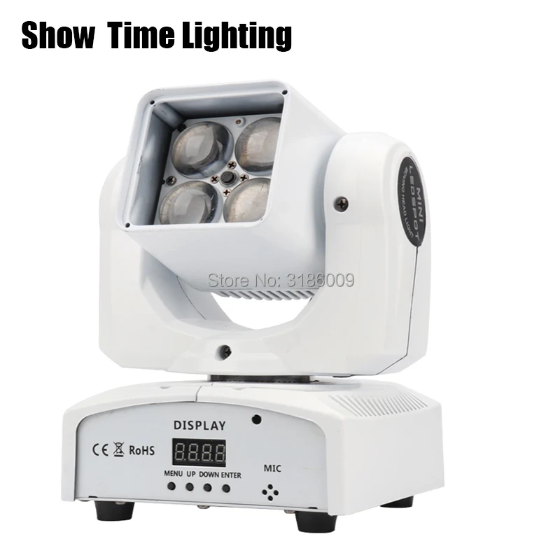 

Fast delivery 4pcs 10W RGBW 4 IN 1 Moving Head Light With Zoom Function Good Use For Night Club KTV DJ Home Entertainment Party