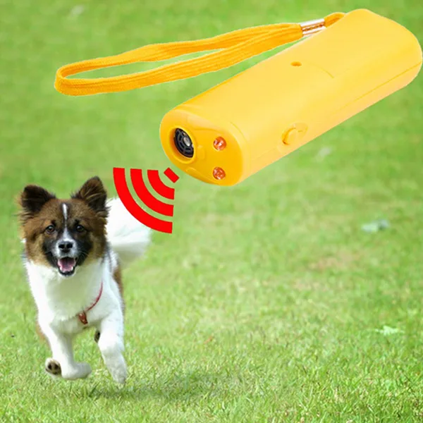 Ультразвуковой тренажер для собак с защитой от лай светодиодный тренировочный