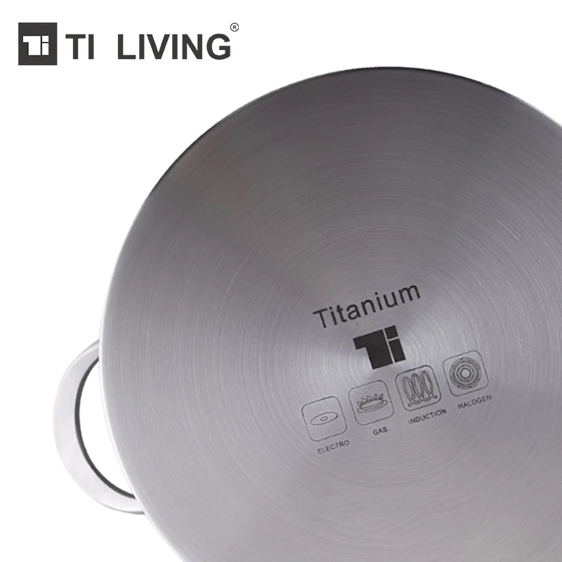 Лидер продаж титановый антипригарный кастрюля для приготовления супа с