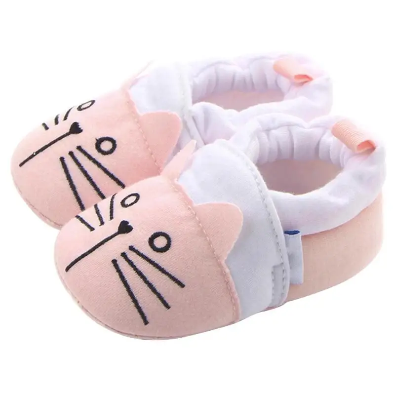Baby Prewalker Cartoon Animal Soft Sole Anti-slip Embroidery Warm Shoes |