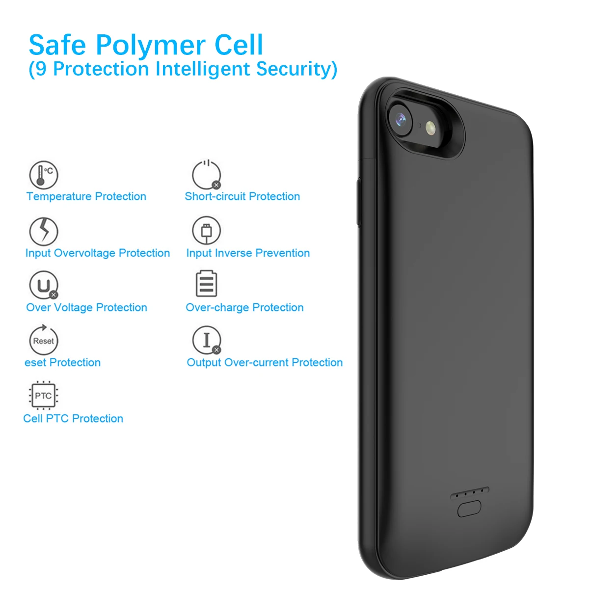 Чехол для зарядного устройства CASEWIN 4000 мАч iPhone 6/6s/7/8 Ультратонкий чехол