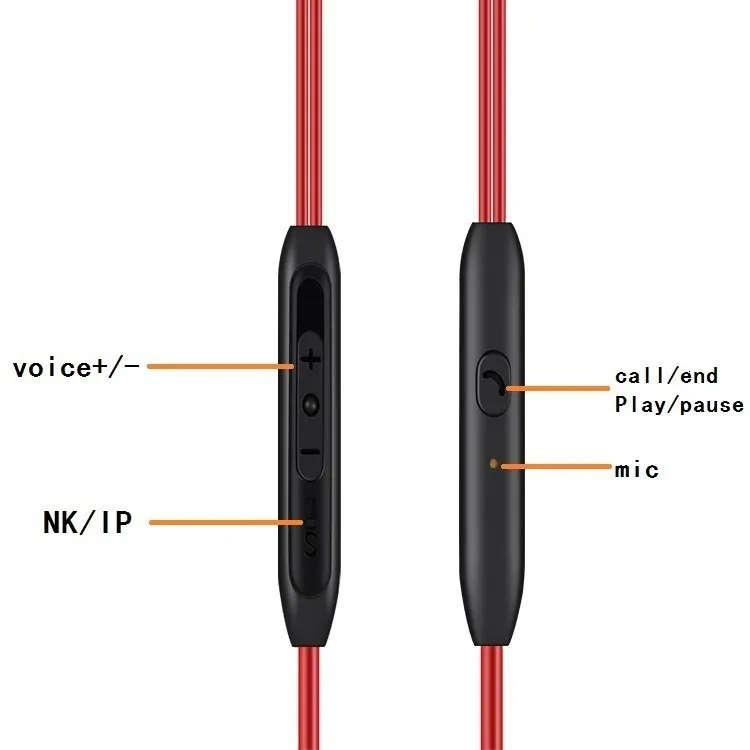 Chyi In-Ear сильный магнитный бас 1 2 м Проводные уши музыка наушники с микрофоном Мода
