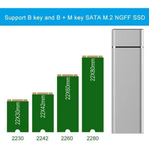 Корпус для жесткого диска M.2 NGFF на USB3.1 чехол M2 SSD Type C жесткий диск m2 SATA USB 3 1