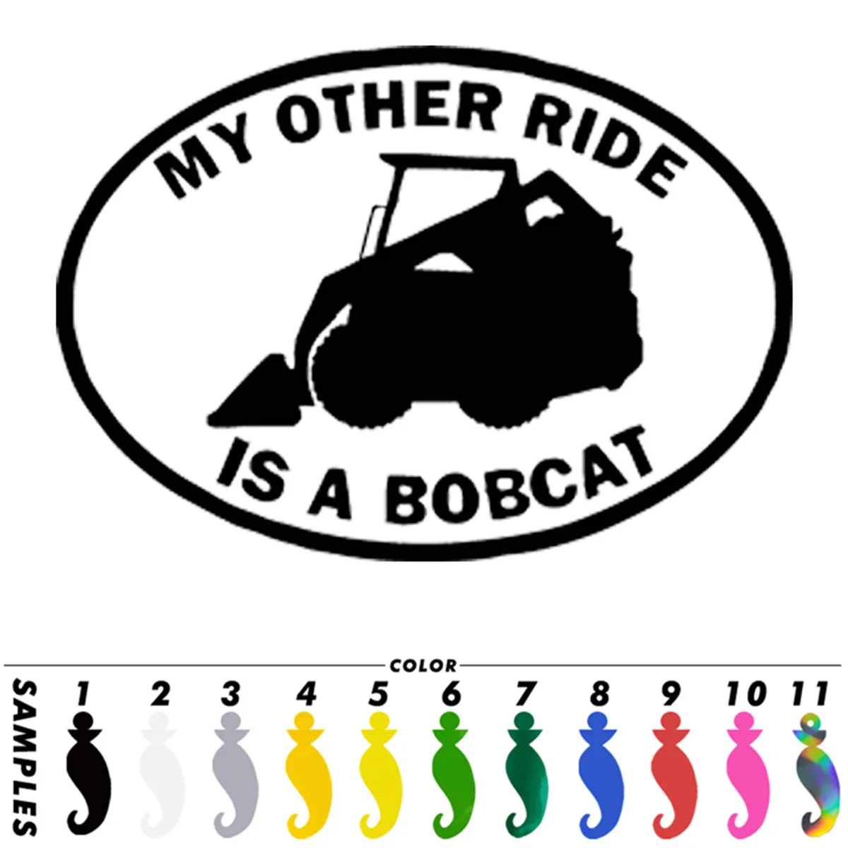 Моя другая езда это Bobcat Window Glass Truck автомобильная наклейка для ноутбука Ван декор