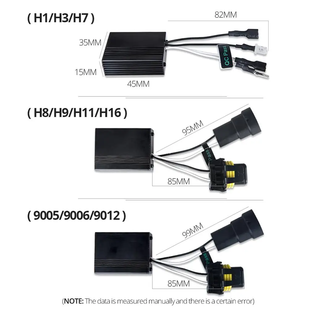 H7 светодио дный фар автомобиля нагрузка электронных ошибка Canceller H1 H3 H11 HB3 HB4