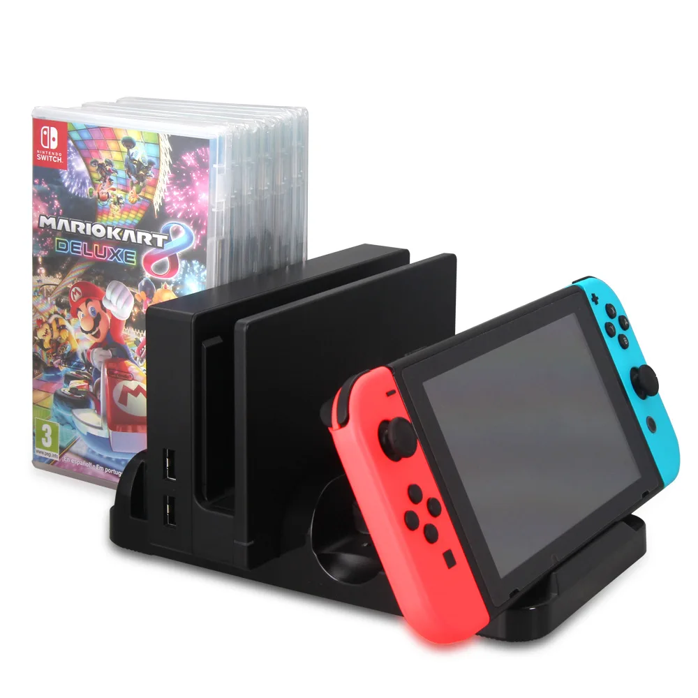 Ipega Multi-Function Charging Dock Game Console Charge Stand Base Charger With 6 Card Boxes Storage For Nintend Switch Pr | Электроника