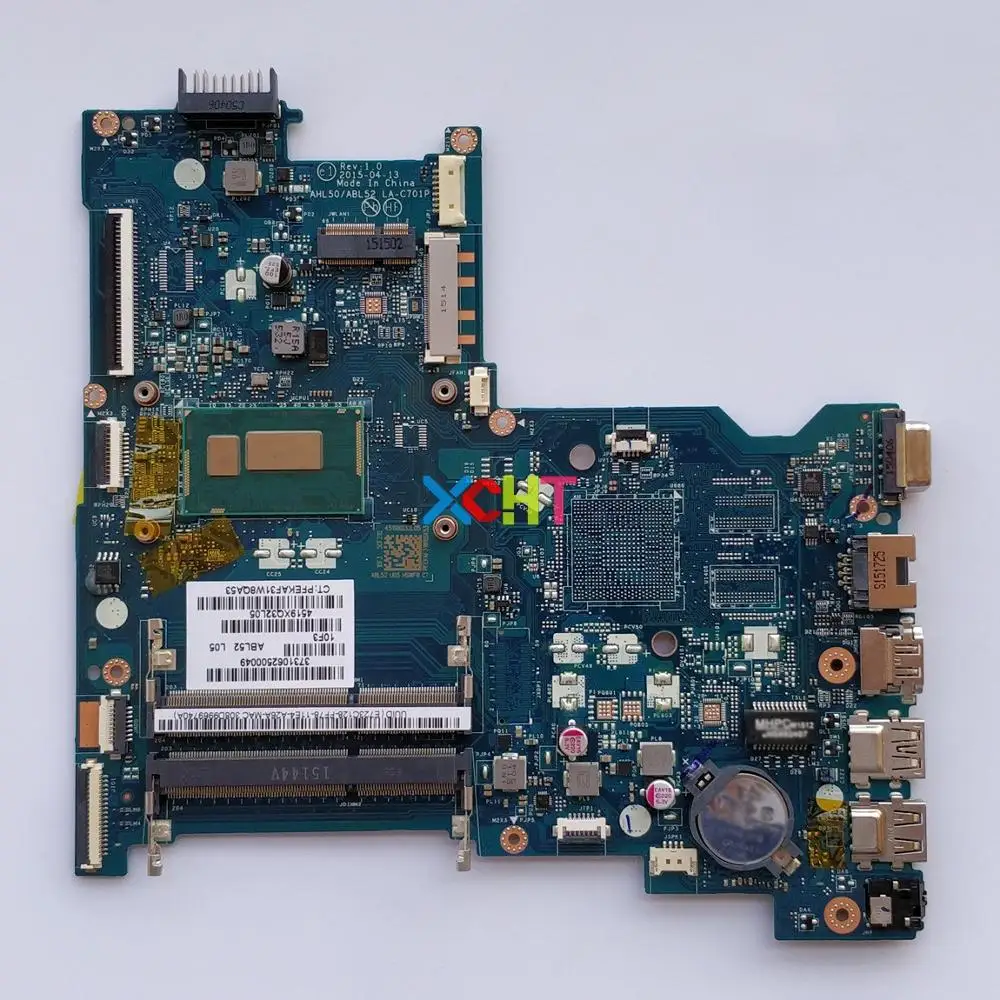 816435 601 501 001 UMA w i3 4005U CPU AHL50/ABL52 LA C701P для HP 250/256 G4 ноутбук ПК материнская