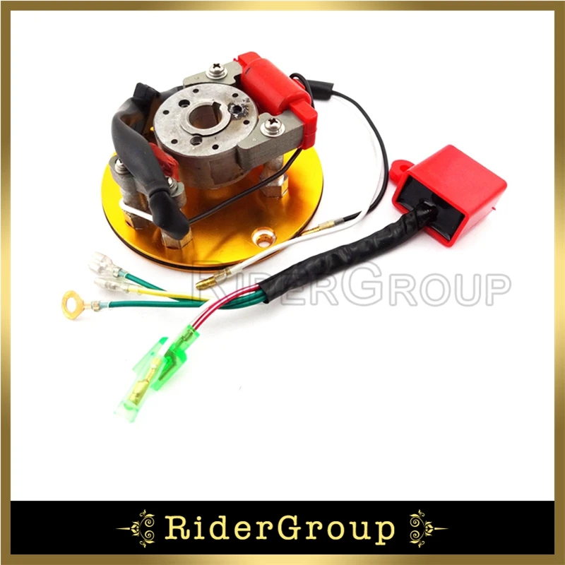 Золотой гоночный Магнитный статор ротор зажигания CDI Коробка для 110cc 125cc 140cc Chinese Lifan YX мотоцикла питбайка