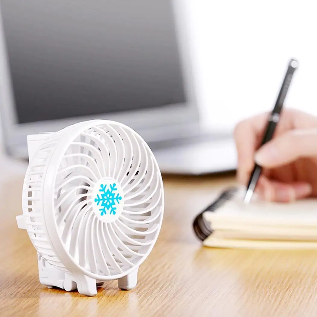 Портативный Перезаряжаемый складной мини USB вентилятор воздушный охладитель без