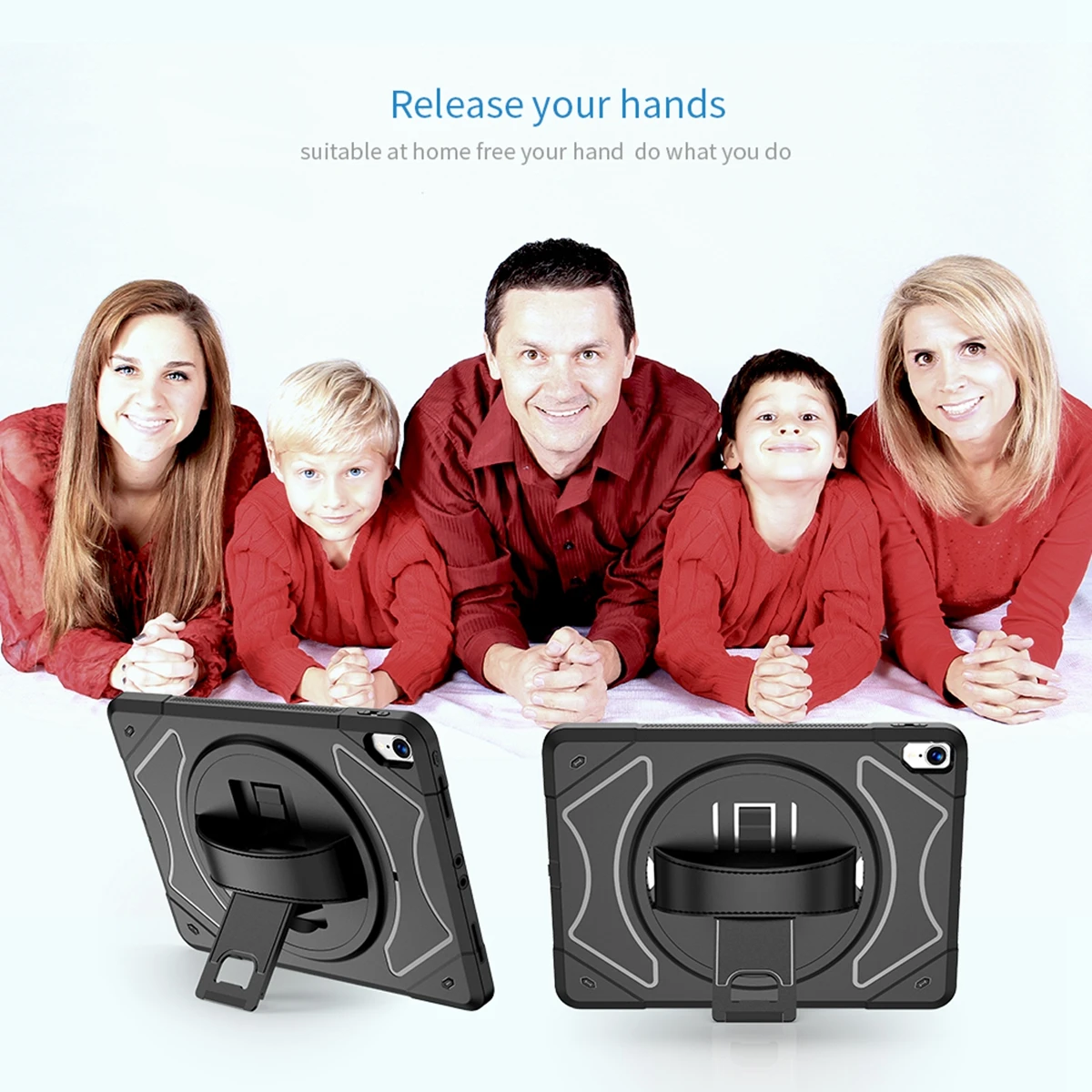 Для iPad Mini 5/iPad 2019 чехол для планшета PC + TPU противоударный защитный с кронштейном и