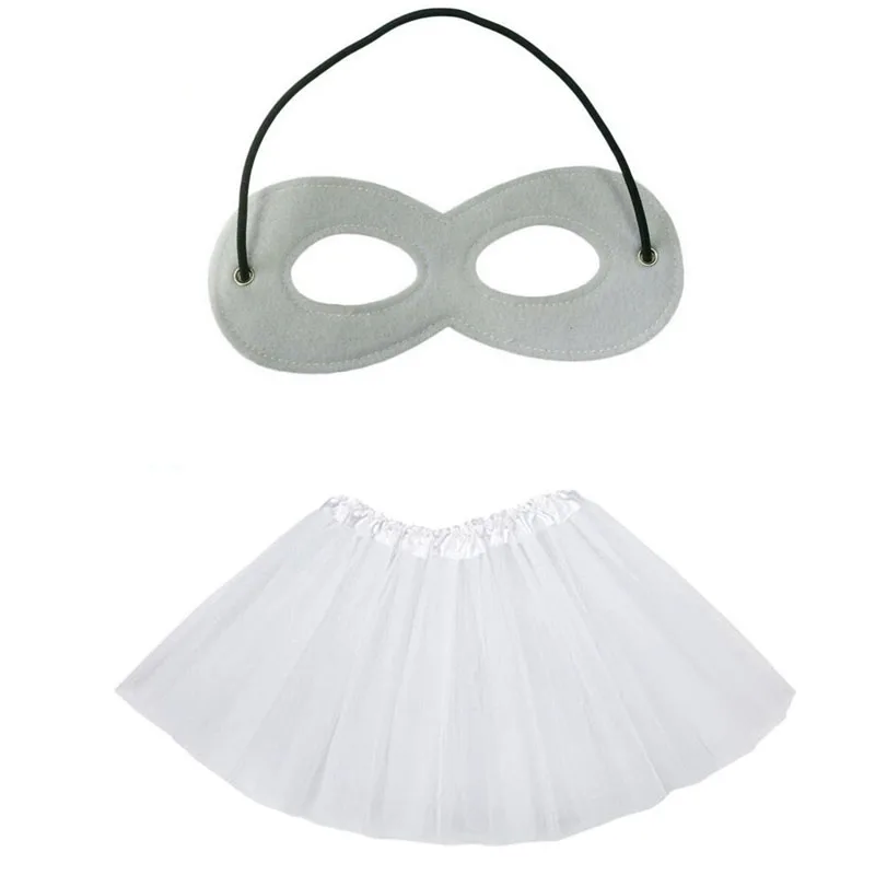 Tutu Skirt with Eye Mask Princess Cosplay Birthday Party Props Halloween Costume For Kids Children Girl Christmas|Костюмы для