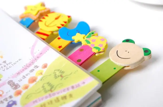 Эллен Брук 1 шт. новинка прямая Линейка деревянная милая фотография животные из