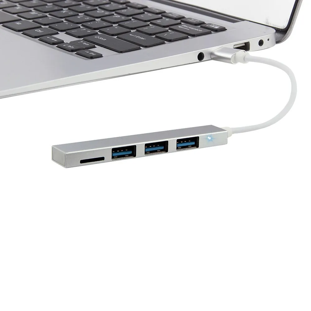 CHYI 4 в 1 концентратор USB 2 0 TF кардридер к интерфейсу Type C высокоскоростной порта s
