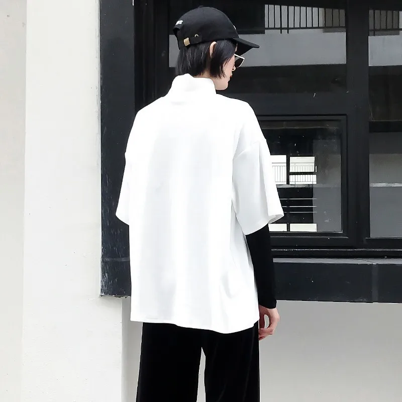 TWOTWINSTYLE повседневные женские футболки Лоскутные с пайетками принтом круглым