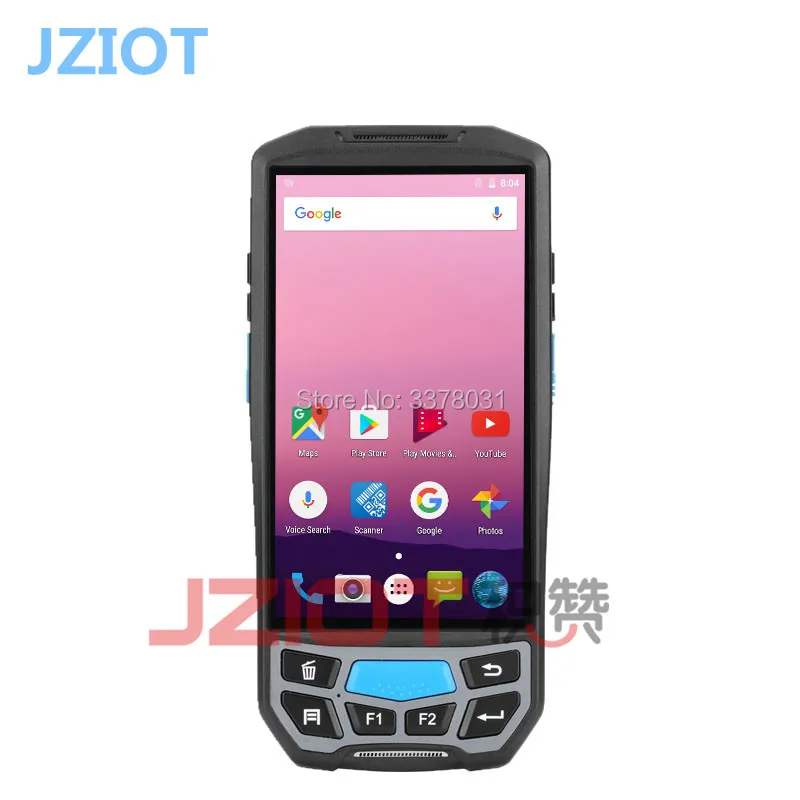 V9000 Android 7 0 android pda 1D 2D NFC RFID LF 125K считыватель|Сканеры| |