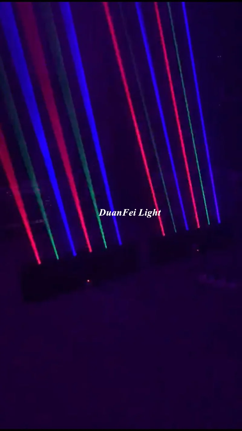 2 Лот Горячая продажа RGB полный цвет 6 головок толстый луч движущаяся головка