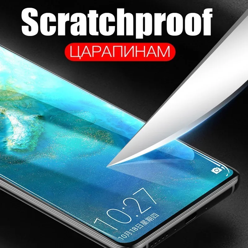 10D полное покрытие закаленное стекло для Huawei P20 P30 Lite Y6 Y7 Honor 8A 8C 9X Pro P smart Защитное Nova
