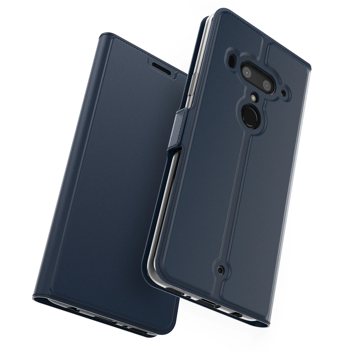 Для htc U12 Plus чехол из искусственной кожи флип-чехол с подставкой Чехол с карманом для всего тела с держателями карт и магнитной пряжкой