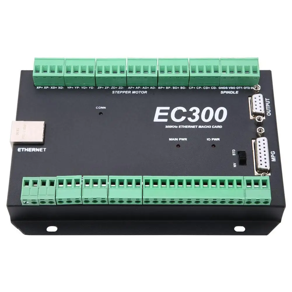 Плата контроля движения 3 6 осей 300 кГц Ethernet CNC Mach3 24VDC EC300 оптовая