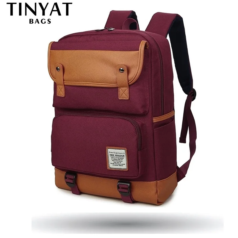 TINYAT большой женский школьный рюкзак сумка для подростков Mochila на плечо рюкзаки