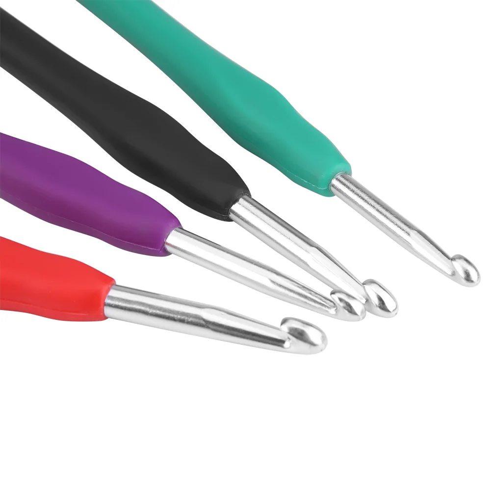 

64pcs Hooks Needles Sewing Knitting Needles Stitch Weave Sewing Tools Aluminium Craft Yarn Crochet Hook