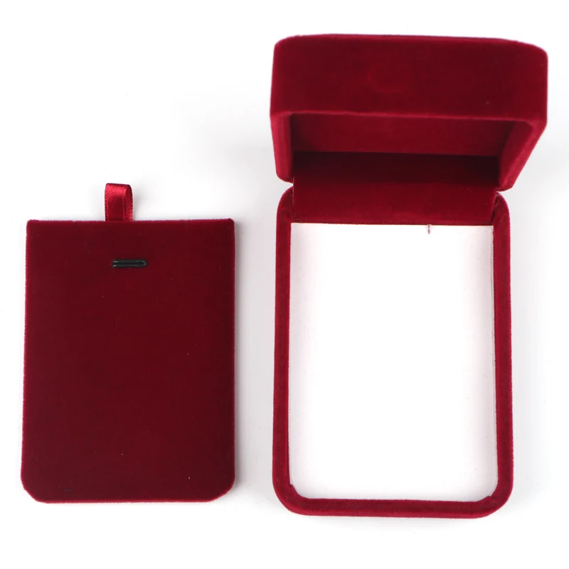 CHUKUI Удобный бархат цепочки и ожерелья коробка Роскошный синий красный цвет