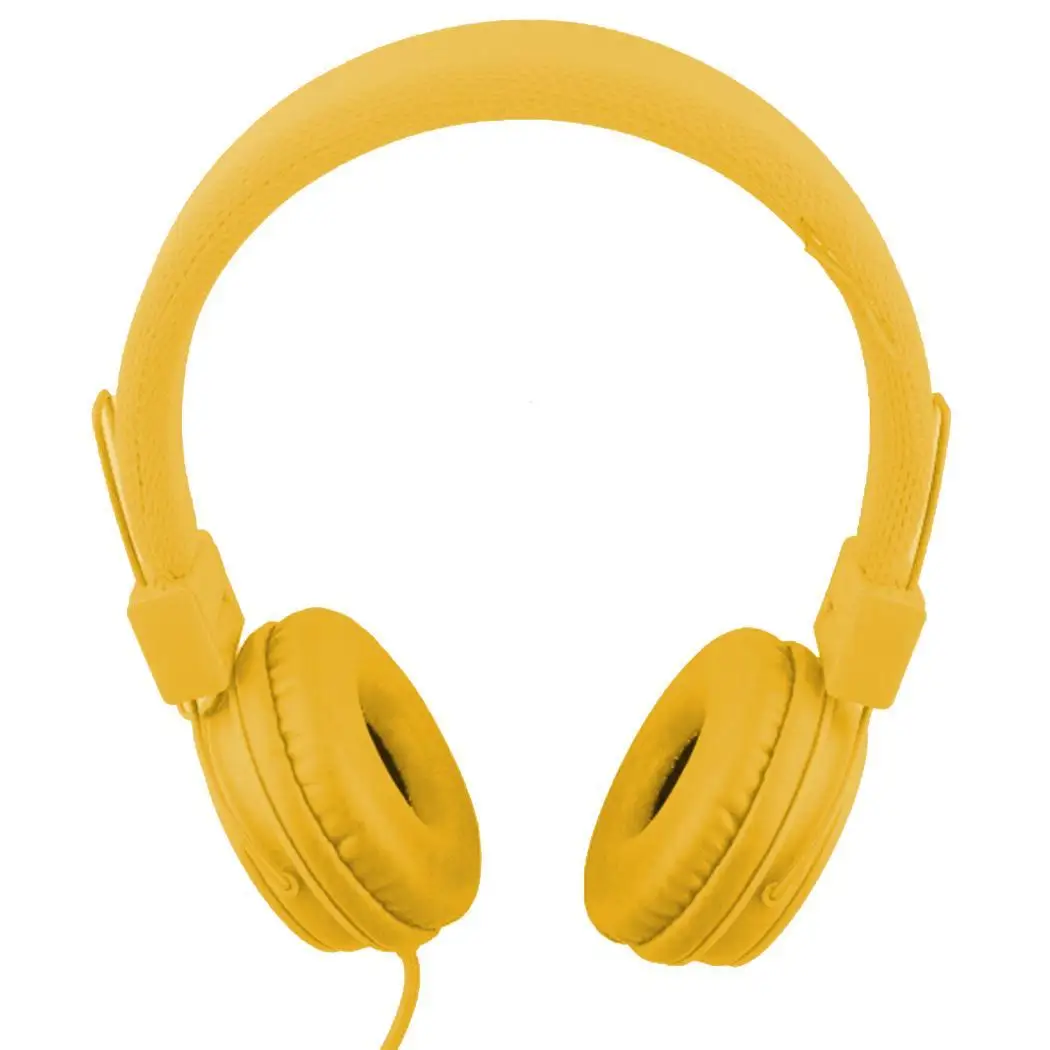 Проводная Складная повязка на голову гарнитура для детей наушники с mi c детский