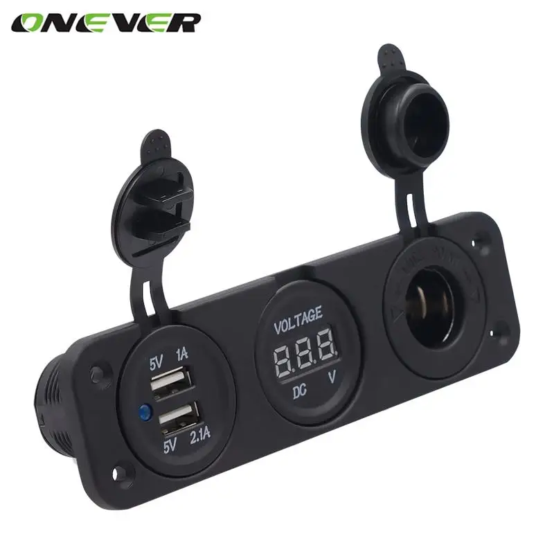 Двойной USB автомобильный прикуриватель для мотоцикла автомобильное зарядное