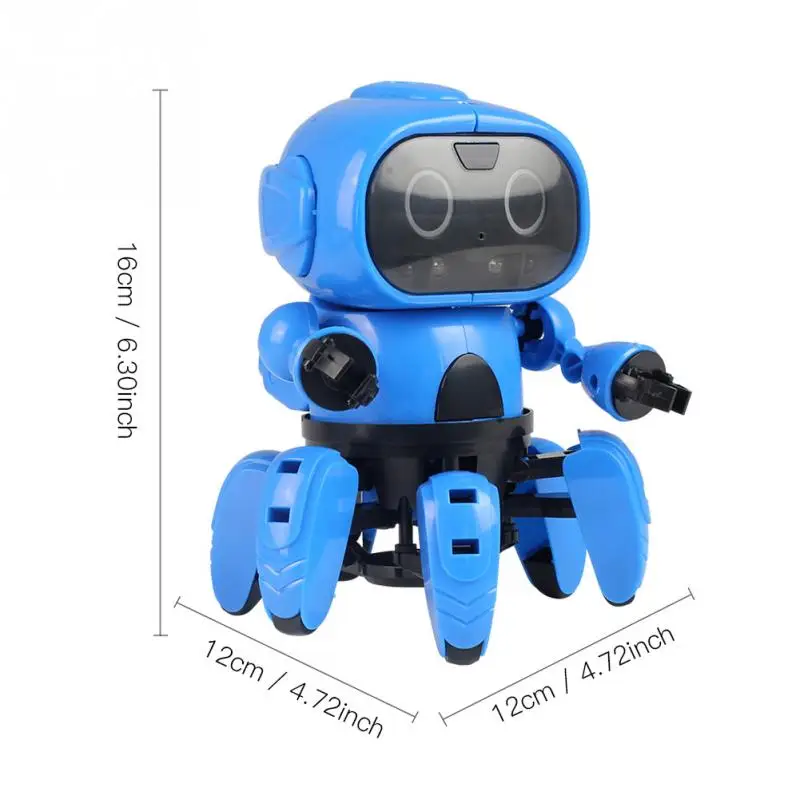 Kid Intelligent Induction Robot DIY Assembled Electric Follow with Gesture Sensor Obstacle Avoidance Kids Educational Toys | Игрушки и