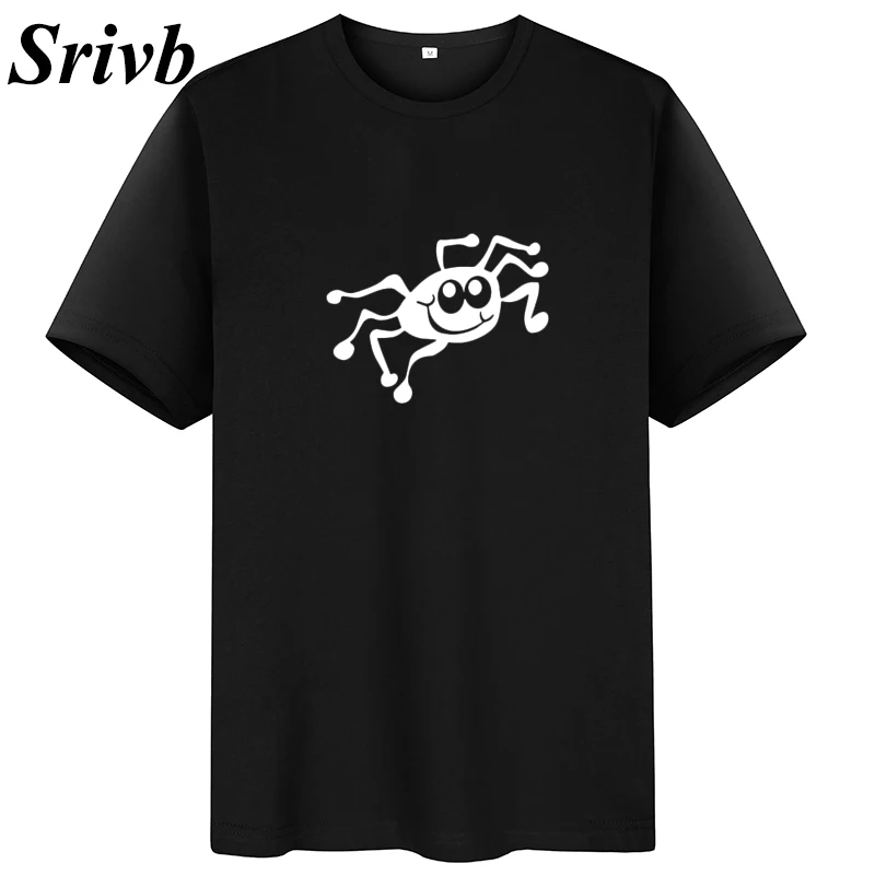 Женская хлопковая Футболка с мультипликационным принтом Srivb Повседневная