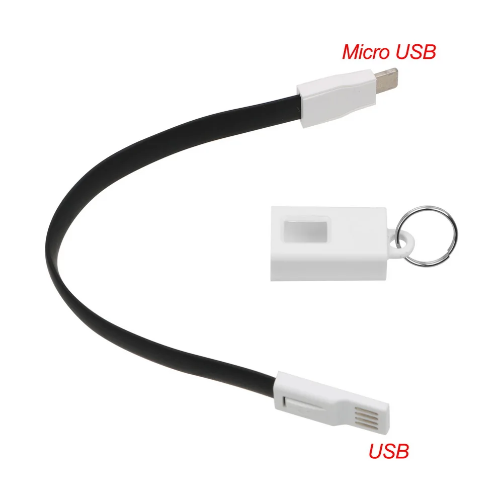 Автомобильный брелок для ключей с микро USB зарядным кабелем Android и iPhone