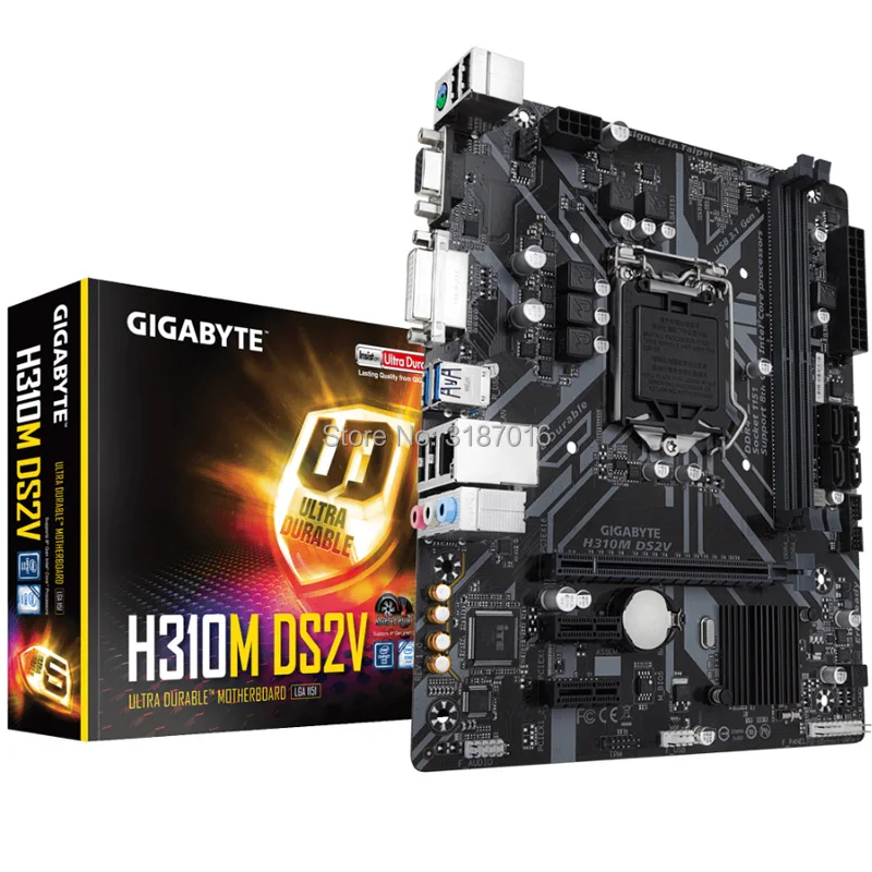 Для Gigabyte GA-H310M DS2V Оригинальный Новый H310 материнская плата H310M разъем LGA 1151 DDR4