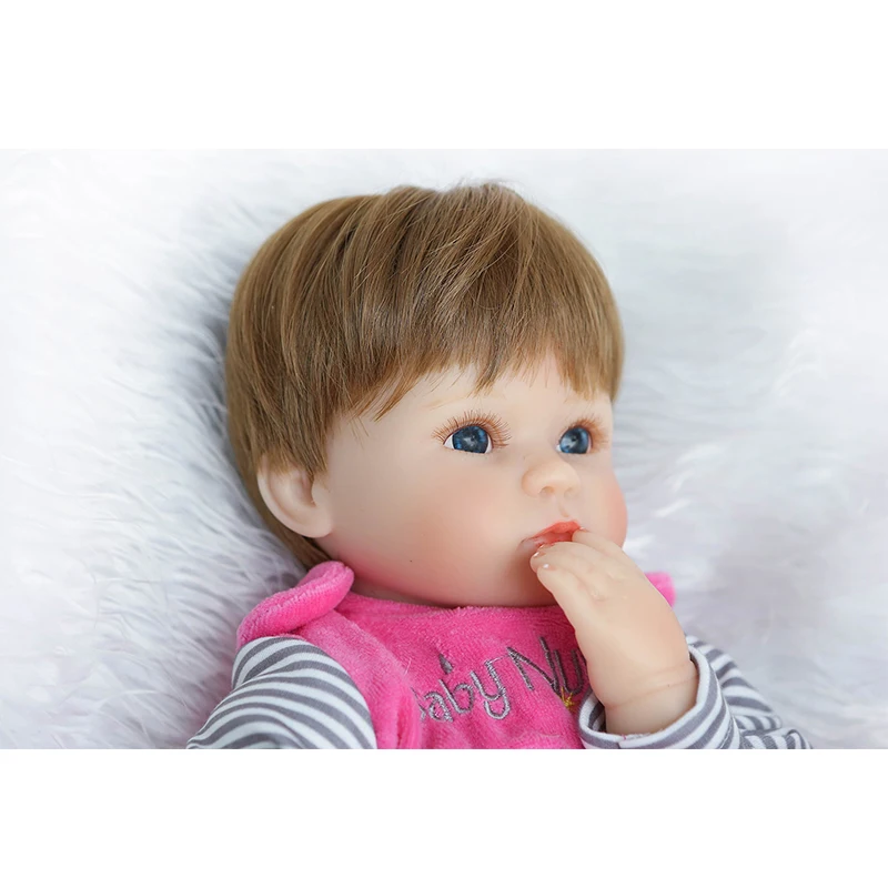 40 см силиконовая кукла для детей новорожденных ручная работа имитация мягкой