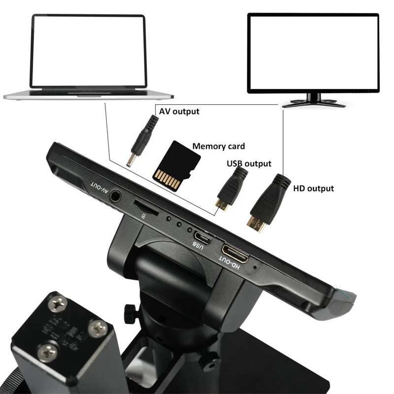 Eu Plug 5 Inch Screen 1080P Digital Microscope Hdmi For Circuit Board Repair Soldering Tool Adsm302 | Инструменты