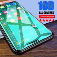 10d full tempered glass on the for iphone 7 8 6 plus screen protector full cover protective glass for iphone 6s 7 xr xs max 9h