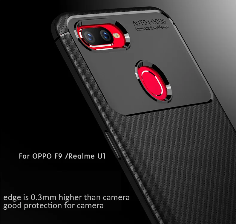 Carbon Fiber Case For Oppo F9 Pro Realme 2 U1 TPU Silicone Matte Frosted Protector Cover | Мобильные телефоны и
