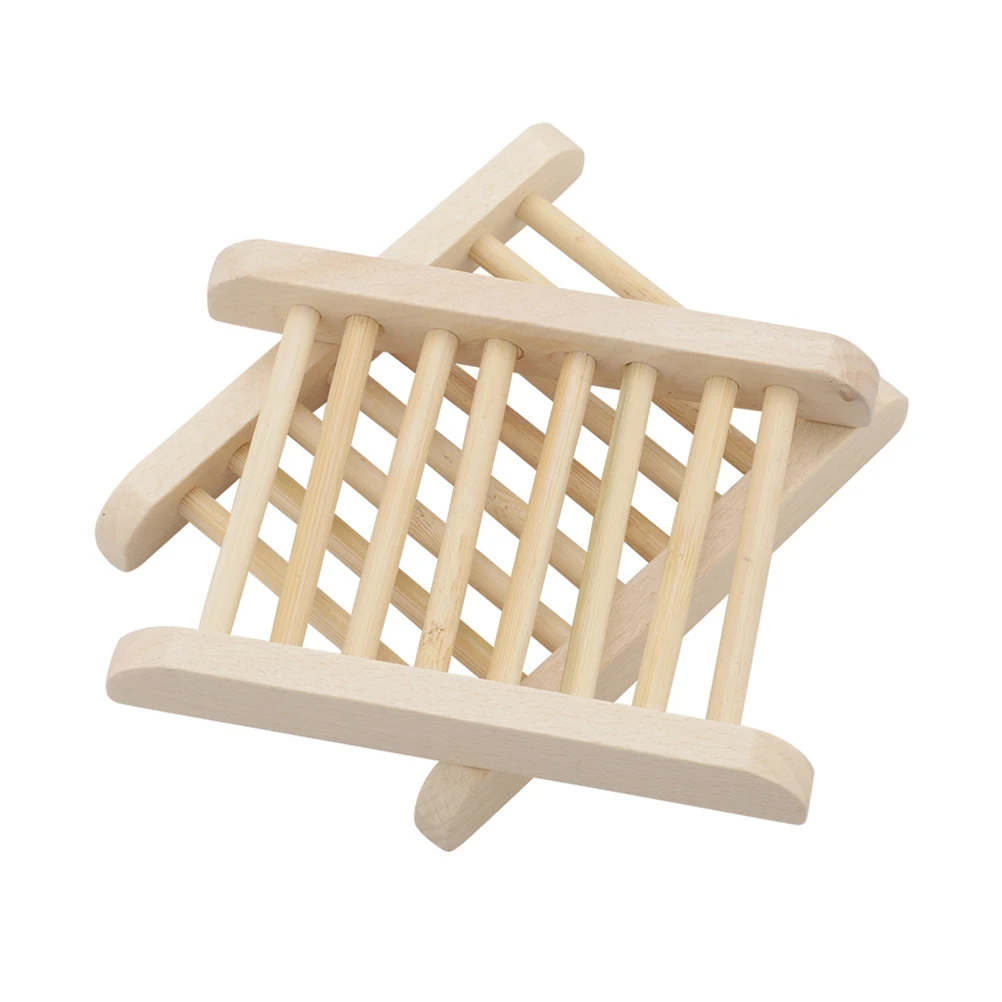 2 шт. модная простая практичная полка для мыла с фильтром деревянная ванной