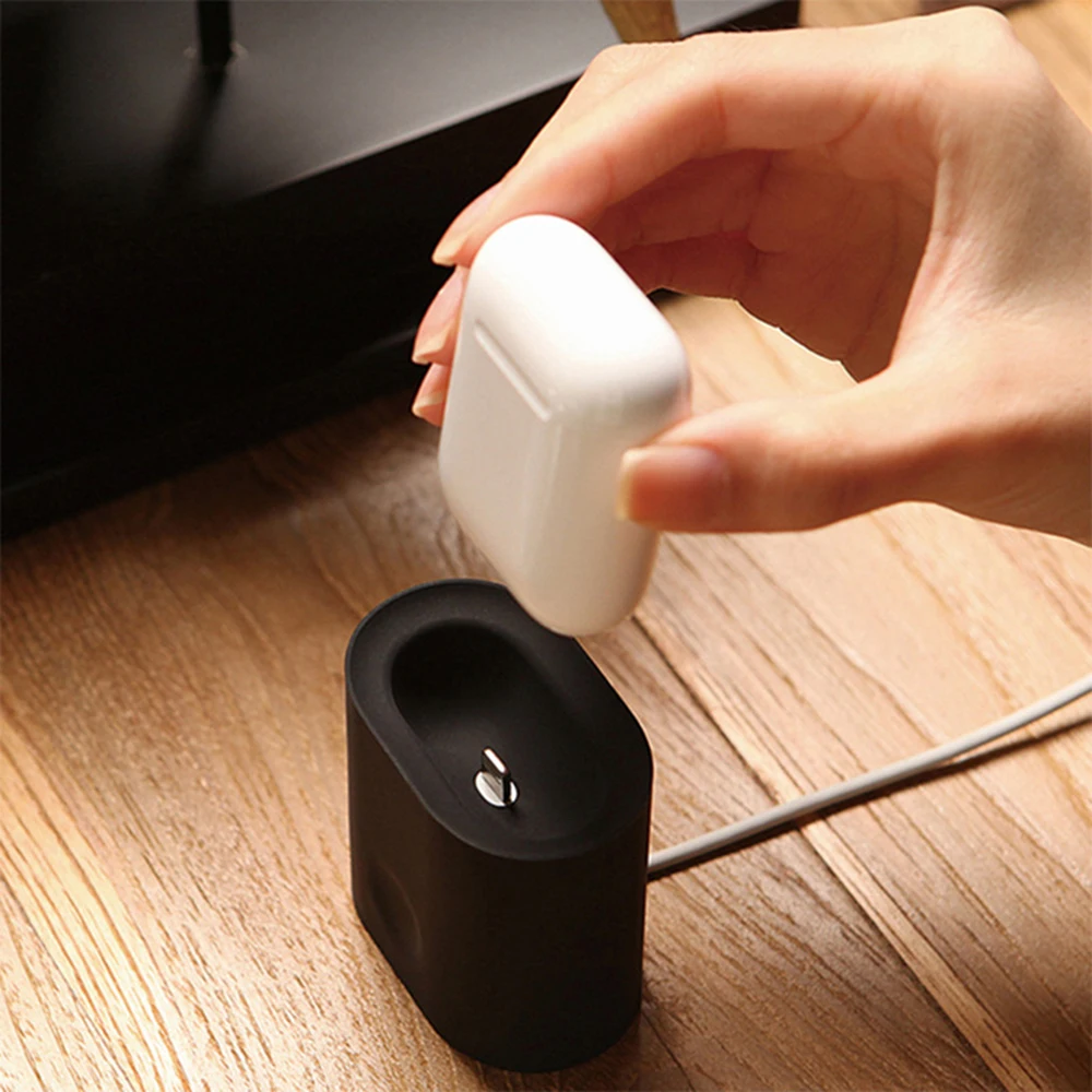 Мягкий высококачественный портативный держатель для док станции Airpods