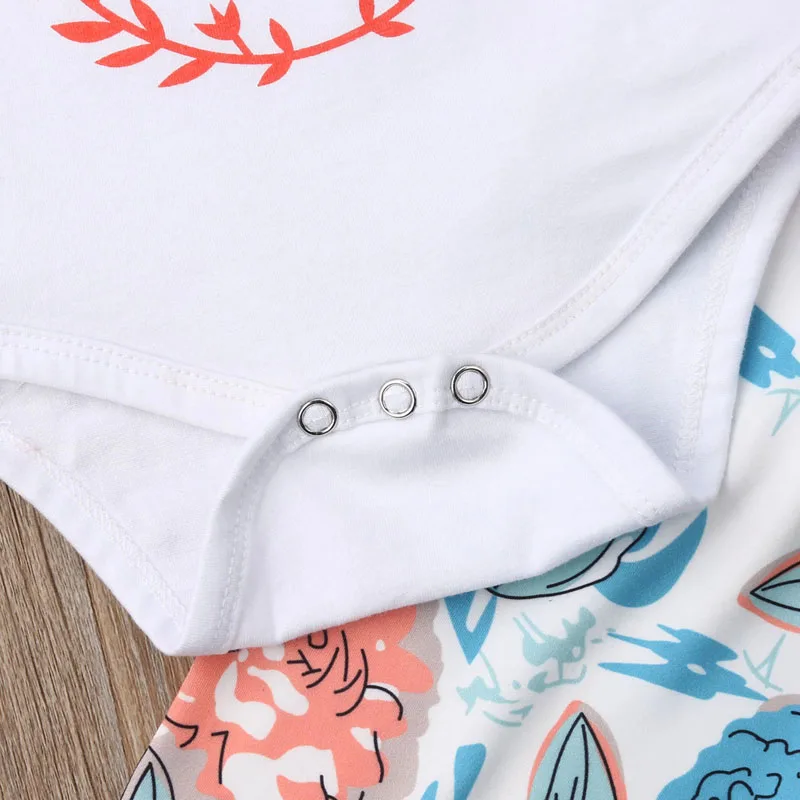 Pudcoco/Одежда для новорожденных девочек топы с короткими рукавами комбинезон