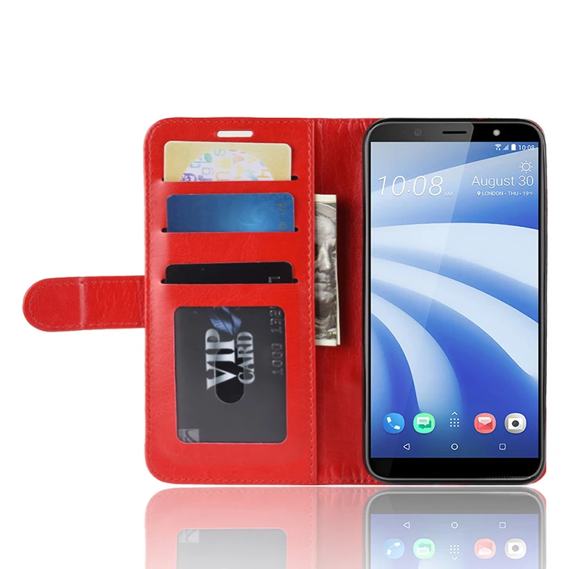 Remanbor для htc U12 жизни кожаный чехол скольжению флип бумажник с карты карман