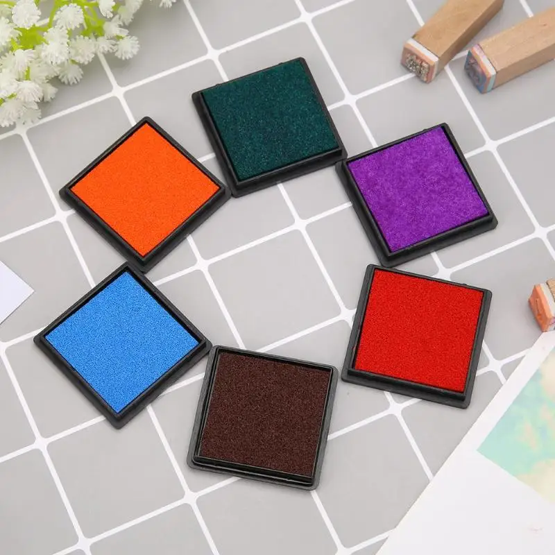 Отпечаток пальца штамп с изображением площади Inkpad для DIY скрапбукинга карты