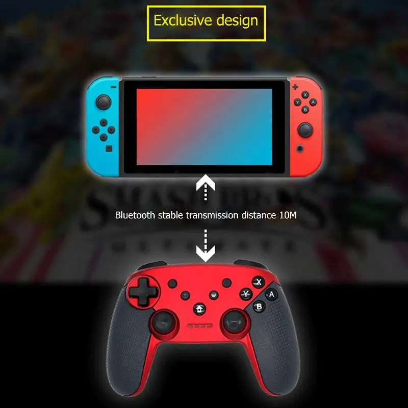 Беспроводной Bluetooth геймпад с вибрацией скриншот оси для Nintend Switch|Геймпады| |