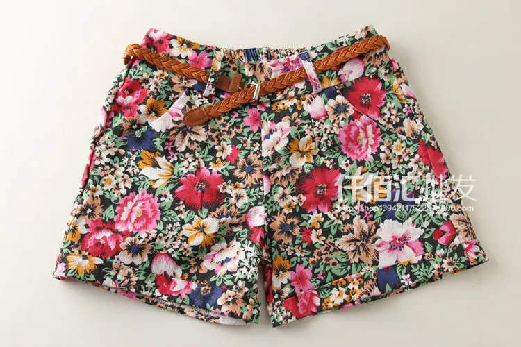 Женские богемные эластичные кружевные шорты с кисточками на талии цветочным