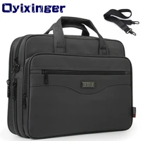 mens business briefcase laptop bag waterproof oxford cloth men computers handbags business portfolios man shoulder travel bags