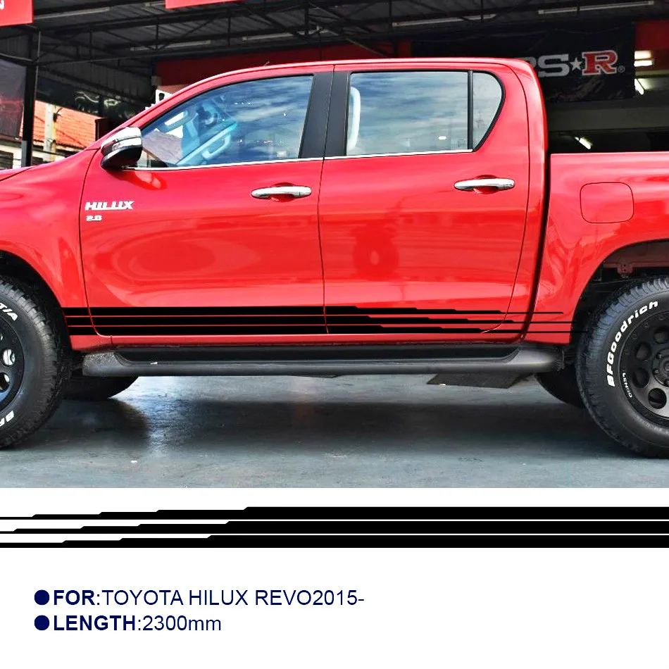 2 шт. виниловые наклейки на боковые двери для TOYOTA hilux|Наклейки автомобиль| |